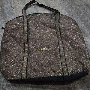Victoria's Secret Glittery Gold Travel Tote